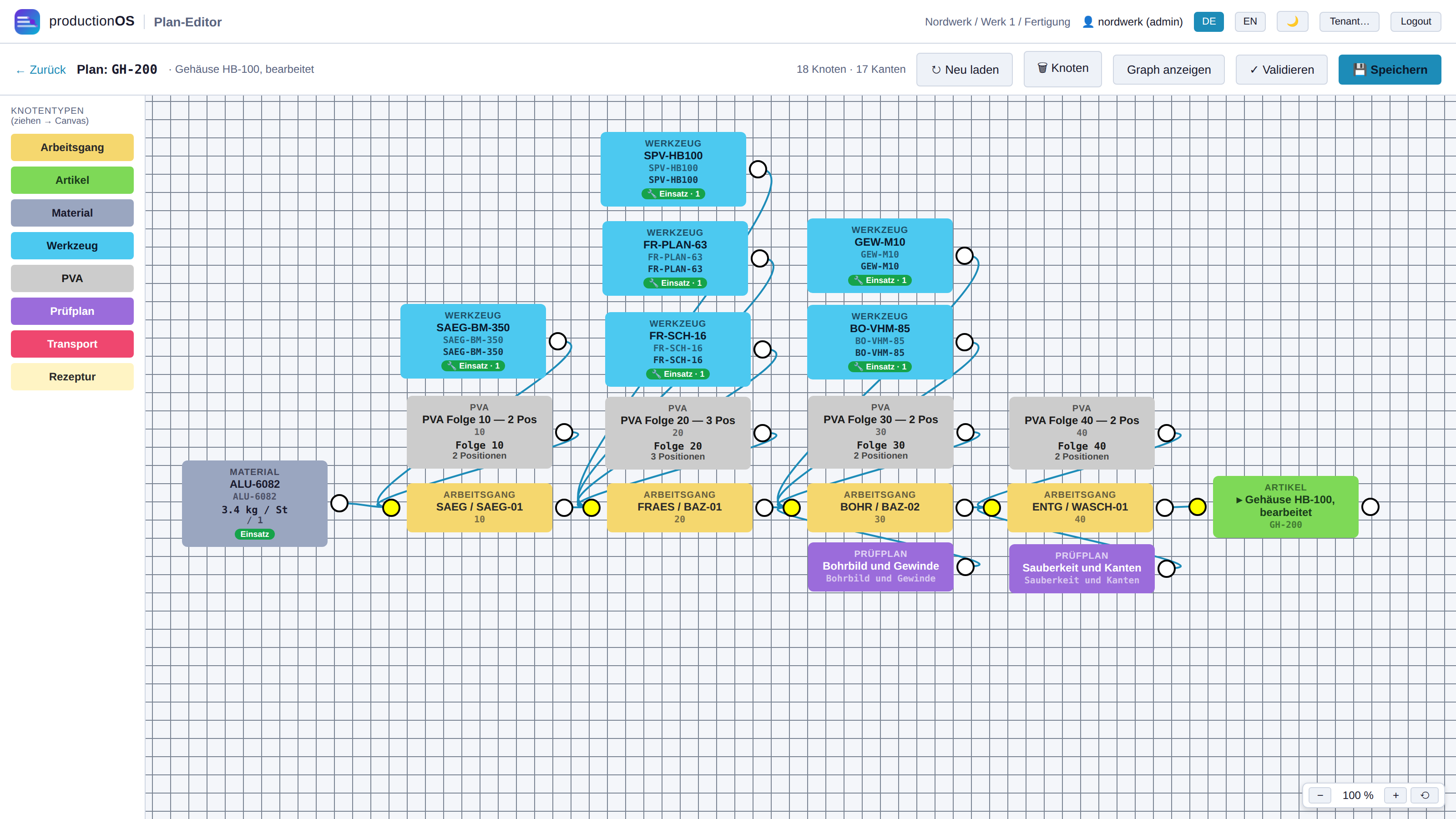 Plan GH-200 im Editor