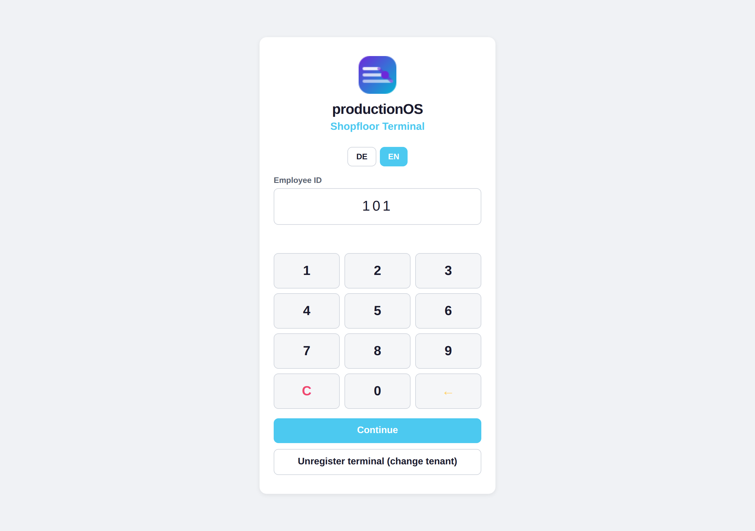 Sign-in with employee ID